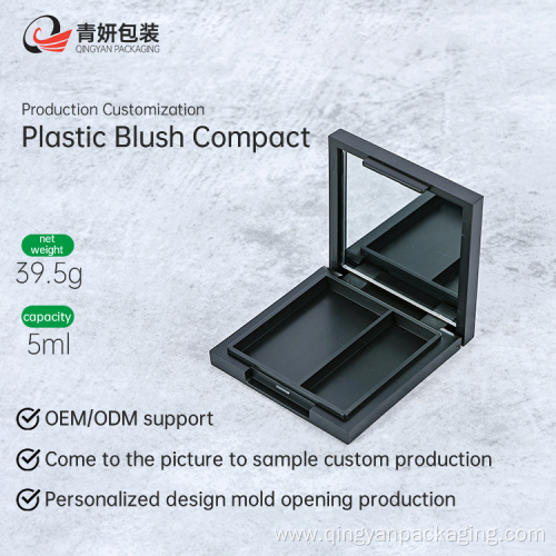 Classical fashionable plastic empty compact powder case